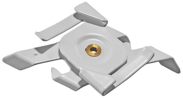 Étrier de suspension pour rails DOTLUX système triphasé, plafonds à grille blanc