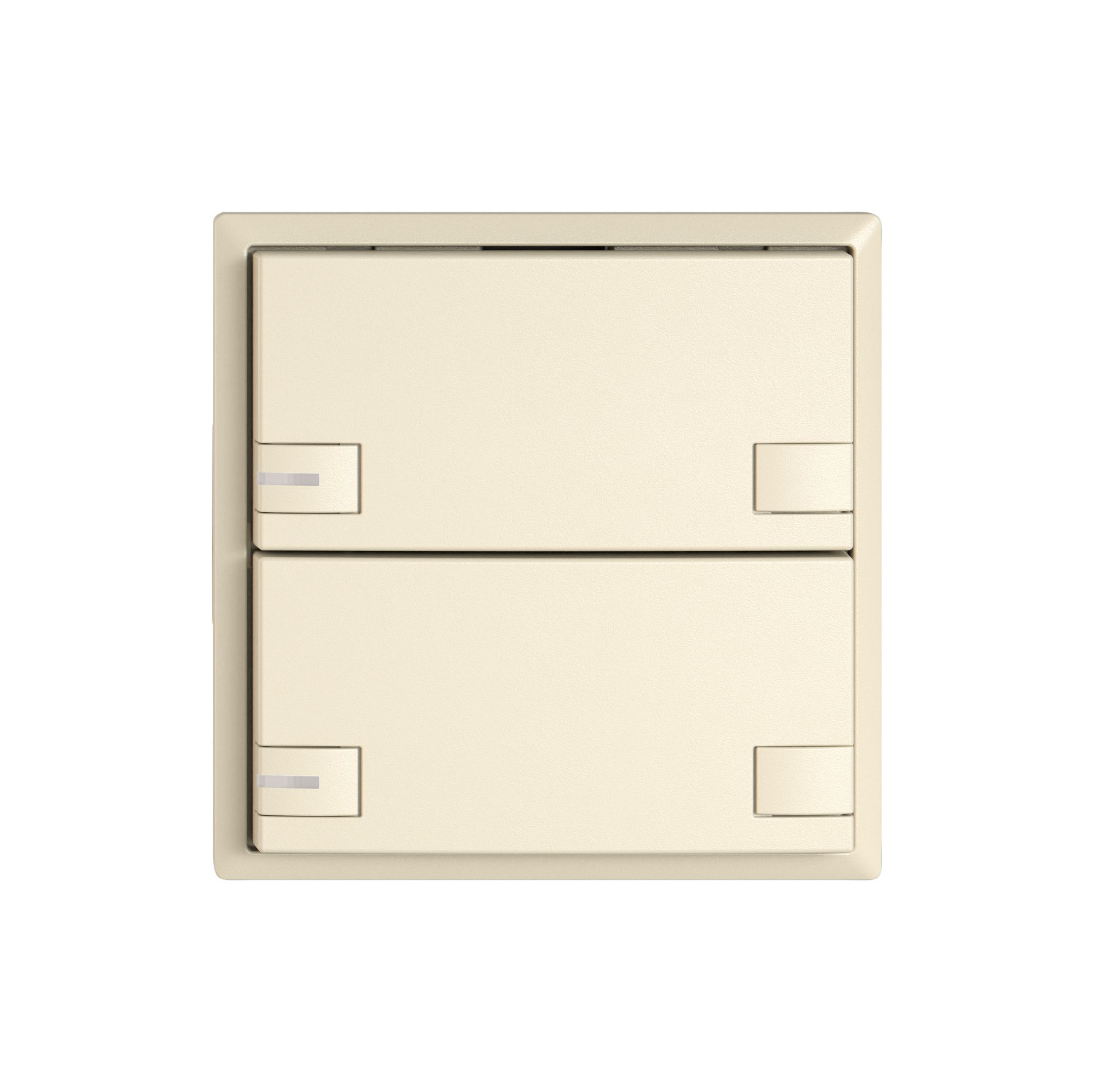 Pulsante universale EDIZIO.liv UNI SNAPFIX® c.LED RGB 2× com.2T cr