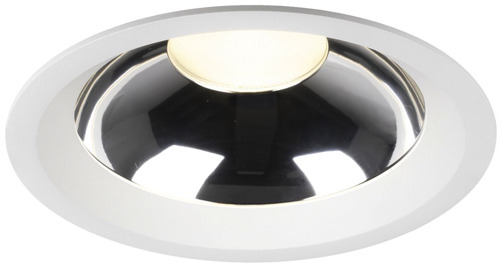 Downlight LED SLV C 200 24W 3100lm 940 IP54 WB DALI Ø226mm blanc