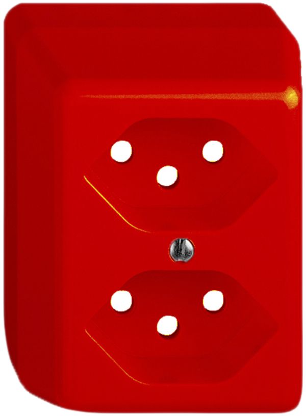 Capot AP FH pour 2×T13 orange