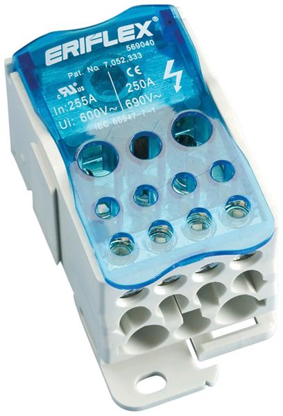 Bloc de distribution ERIFLEX UD-250A 11 connexions cuivre