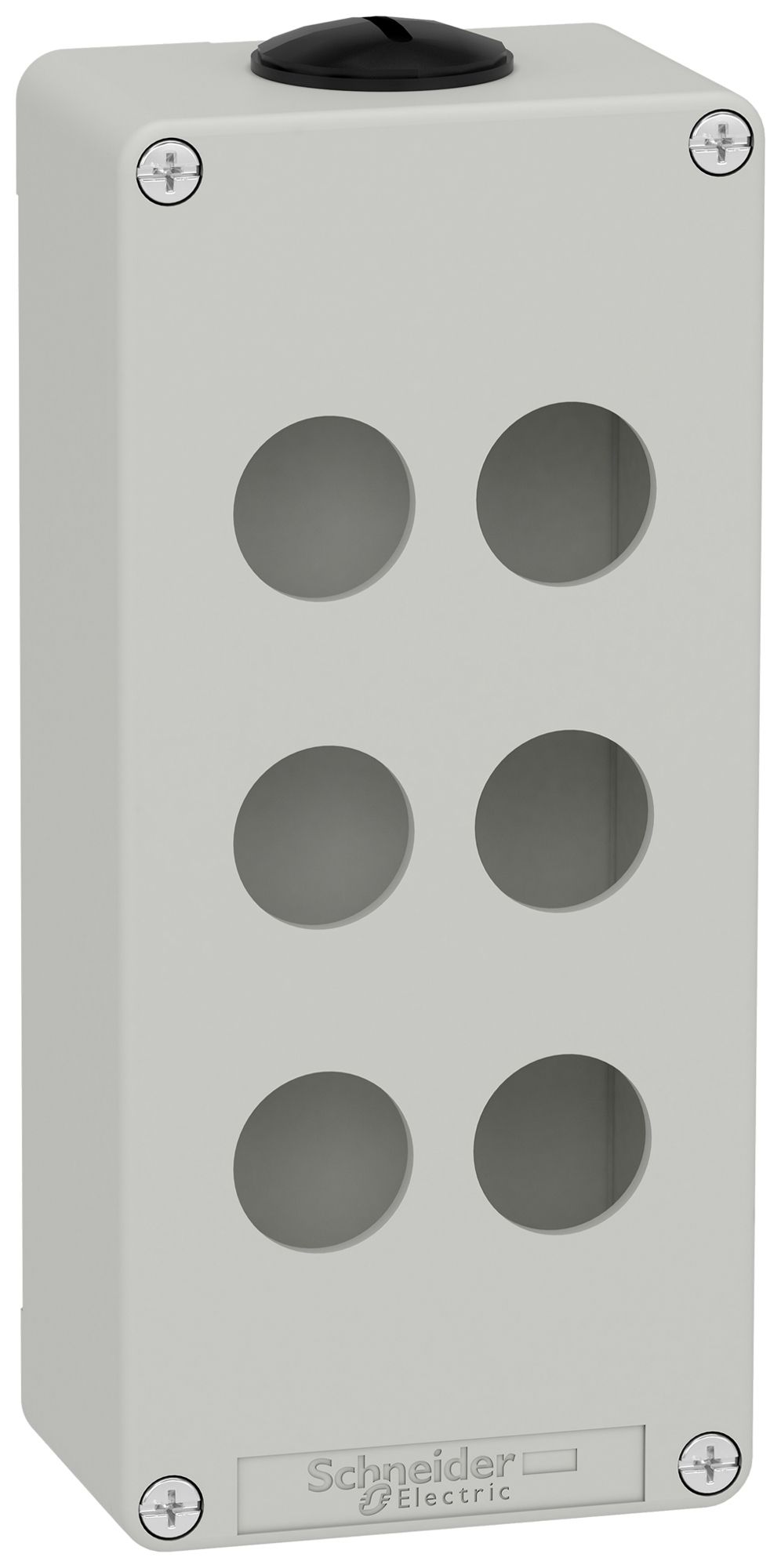 Coffret vide Harmony XAP boîtier saillie Ø22.5mm IP10 zinc gr 80×175×51.5mm