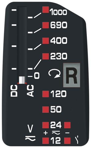 Spannungsprüfer Benning analog 12…1000VUC Cat IV 600V IP65