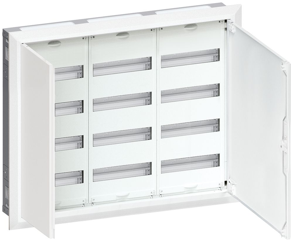 Distributeur ENC Hager univers 4 rangées 144UM porte IP30 800×650×110mm