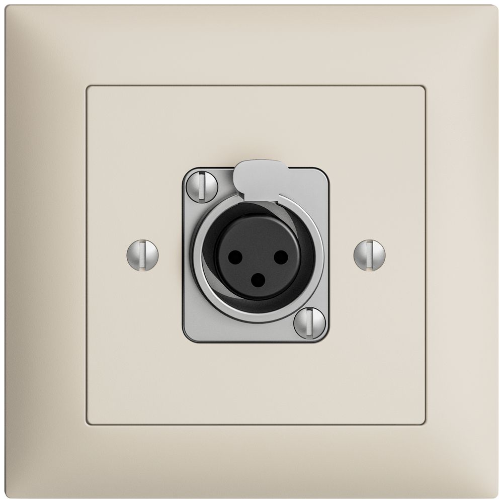 UP-Montageset EDIZIOdue XLR 3L P crema