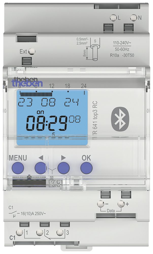 Timer digitale AMD Theben TR 641 110…230V 16A programma annuale 1-canale