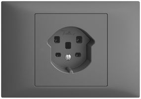 Presa INS EDIZIOdue T25 16A grigio scuro, morsetti a vite