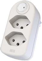Mehrfach-Stecker MAX HAURI ADAPT SPLIT 10A Mit Ein-/Ausschalter 2×T13 weiss