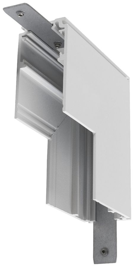 L-Verbinder SLV 48V TRACK Aluminium 84×84×47mm weiss