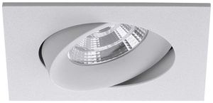 Downlight LED INS Brumberg 6W 350mA 3000K 95×95mm Ø INS=83mm IP20 bianco opaco
