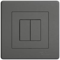 Interrupteur à pouss.ENC EDIZIO.liv Wiser SNAPFIX® 2 canaux 2 touches WLAN grf