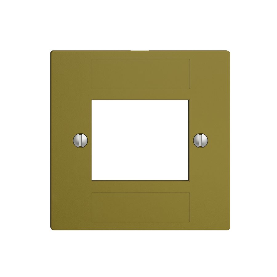 Frontplatte 4×RJ45 ITplus EDIZIOdue olive