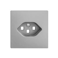 Plaque frontale EDIZIOdue 23 silver