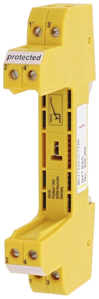 Parte di base DEHN/elvatec SE BXT BAS 4 poli per BLITZDUCTOR XT/XTU