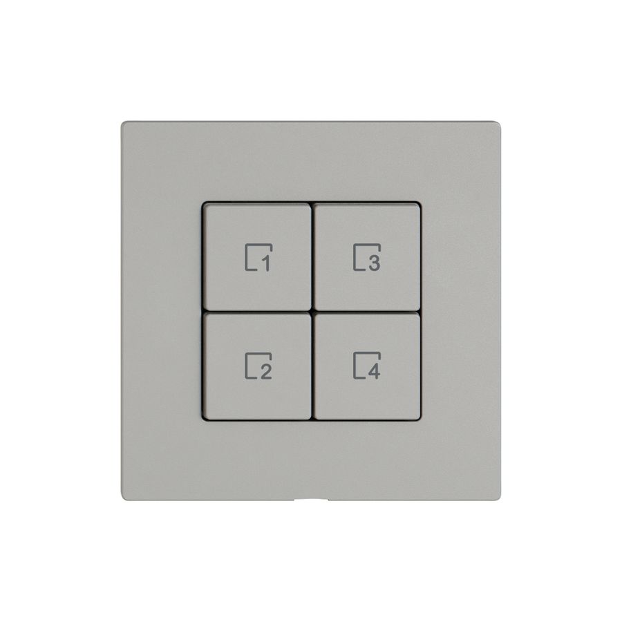 Kit de montage EDIZIO.liv Wiser SNAPFIX® p.poussoir scène 4 scènes 4T grc