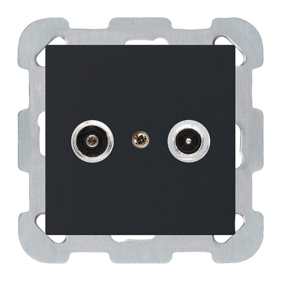 Prise antenne ENC kallysto R/TV montage B 23dB 2GHz noir