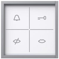 Modulo indicatore di stato Siedle, con feedback ottico e acustico, argento