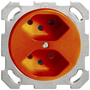 UP-Steckdose FH 2×T13 PM orange
