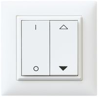 Pulsante RF ALADIN EDIZIOdue, EnOcean, 4C/2T, senza batteria, I/O V/Λ, bianco