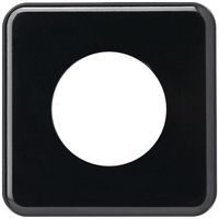 Plaque de recouvrement basico 1×1 45mm noir