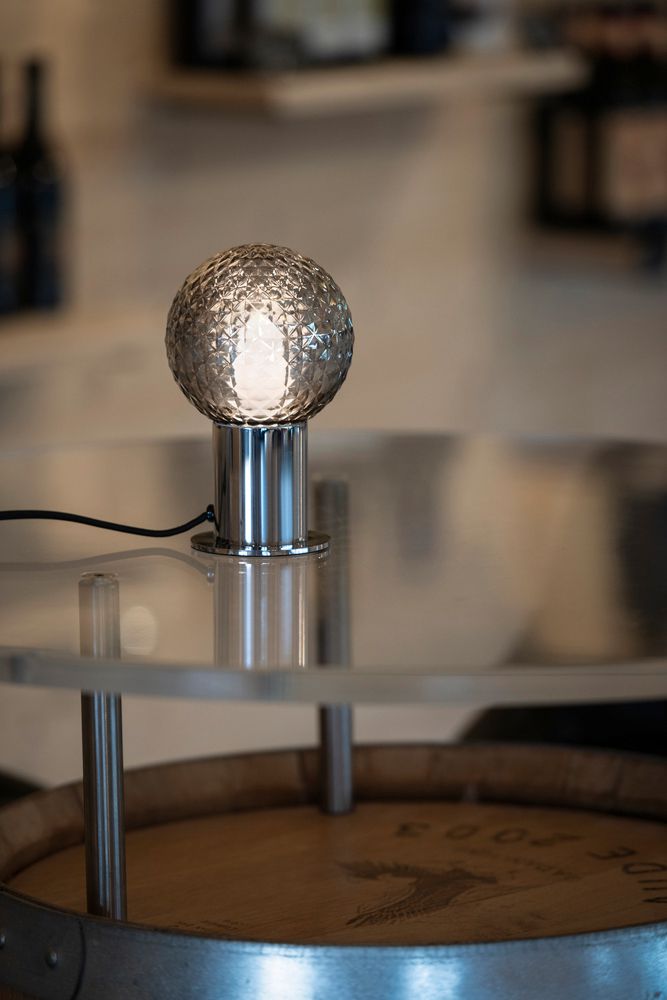 Lampada da tavolo SLV VARYT E14 1×6W interruttore Ø90×90mm nero