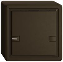 Poussoir KNX RGB AP EDIZIO.liv SNAPFIX® capteur temp.RGB-LED 1× comm.2T br