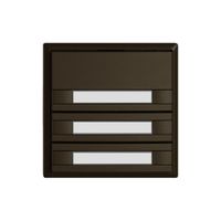 Pulsante universale EDIZIO.liv UNI SNAPFIX® s.LED 3× com.2T targ.ma