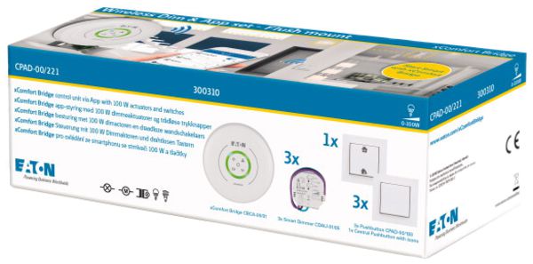 Kit de démarrage xComfort "Wireless Dim&App Flush Mount", incl. gateway "Bridge"