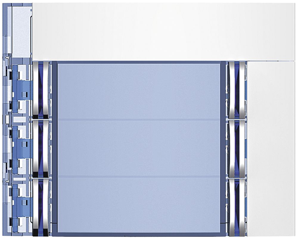 Façade avec 6 boutons pour module d'appel avec 8 boutons Sfera blanc