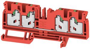 Durchgangs-Reihenklemme WM S4C 4mm² 32A 1000V Feder 4×1 TH35 rt