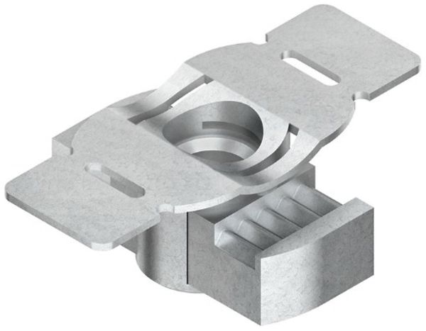 Ecrou coulissant denté Niedax, filetage M6 p.SW 18mm, acier zingué