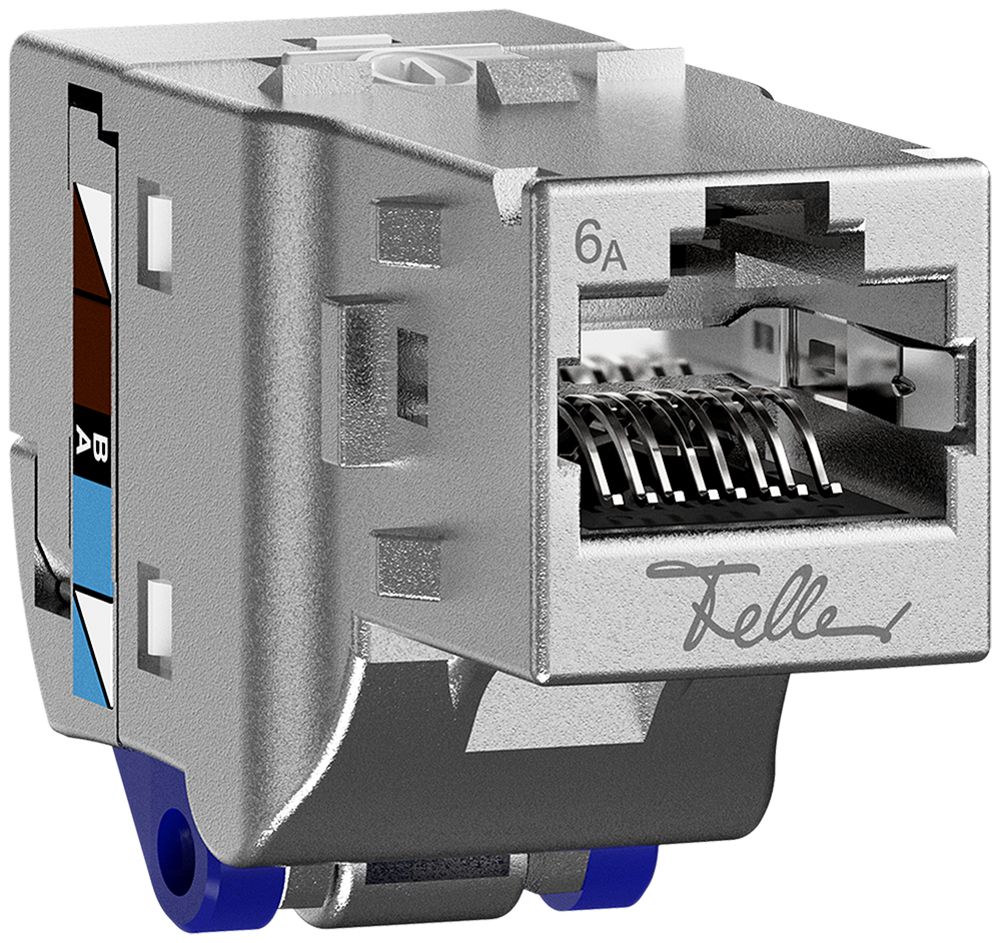 Anschlussmodul Feller EASYNET S-One RJ45 Kat.6A geschirmt 100 Stück