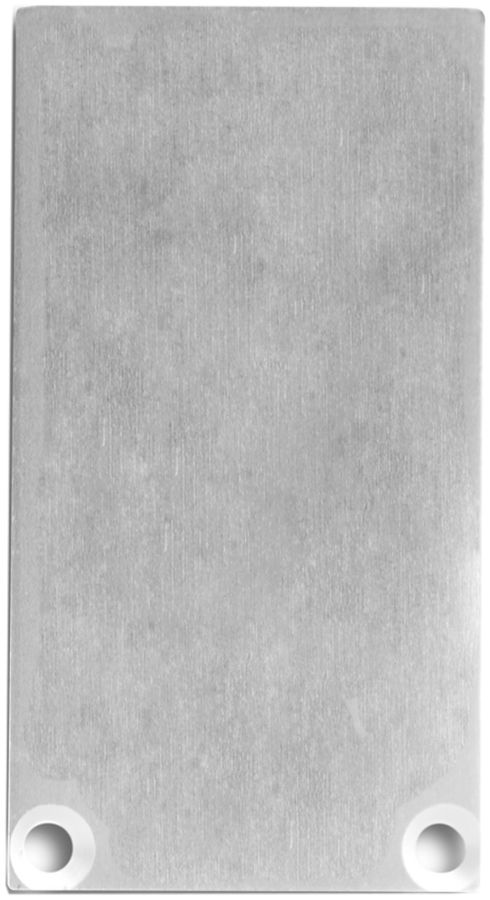 Plaque d.fermeture alu DOTLUX, p.profilé/couvercle 11L/12L 2 pcs a.vis