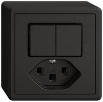 AP-Kombination EDIZIO.liv SNAPFIX® 2×Schema 3+T23 sz