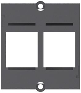 Frontrahmen BACHMANN Buchsen/Kupplungen 2 37×40.2mm