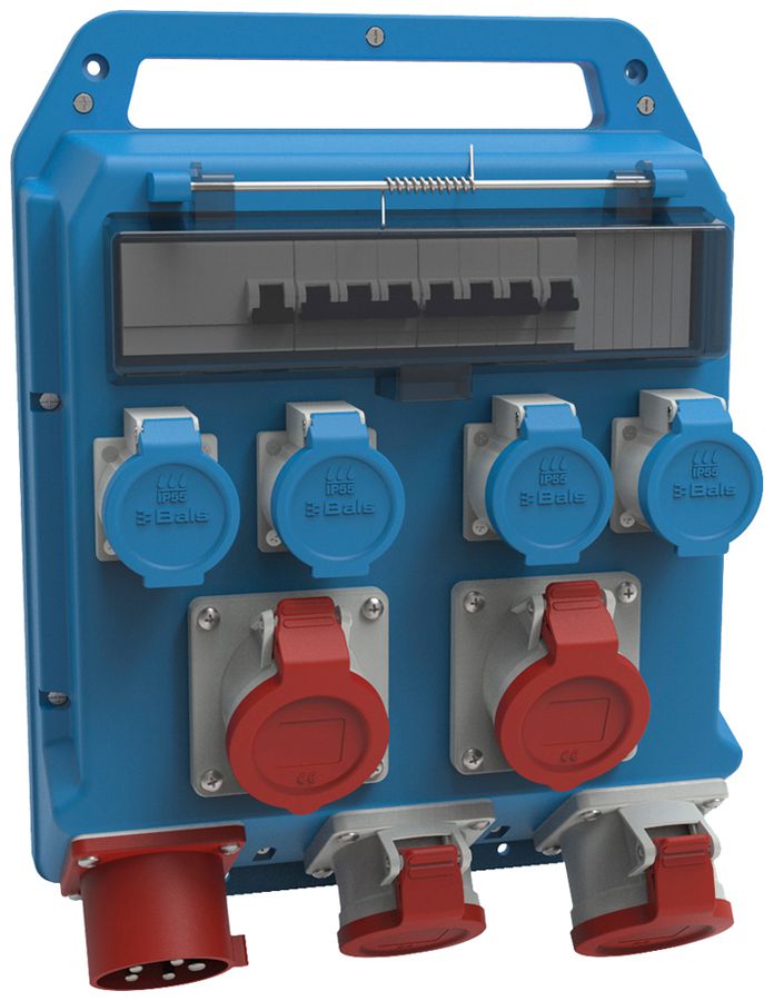 Distributore di corrente Bals EVKB 72-23/32A 4×T23 3×CEE16 1×CEE32 1×FI 3×LS