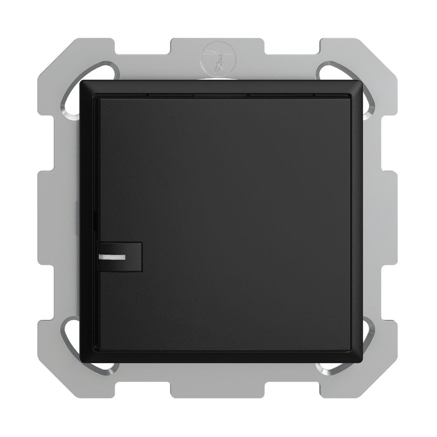 UP-KNX-Taster RGB EDUE, 250mW, m.RGB-LED, 1×Taste, 1×Tastenb., sz