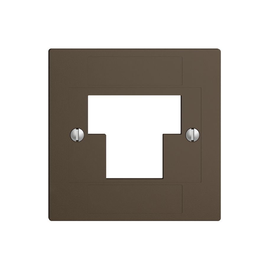 Frontplatte 1×TT,2×RJ45 coffee ITplus ITM EDIZIOdue