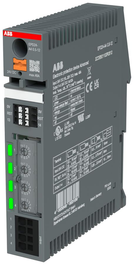 Geräteschutzschalter ABB EPD24-A4 24V elektronisch 0.5…12A NO
