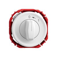 Schwenktaster STANDARDdue SNAPFIX® 0<-1/2P mit Drehgriff ws