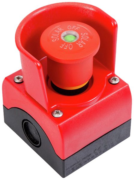 Interruttore arresto emergenza AP WM AC SB E 5A 1POL PO 06KV 1NC 1NO Ø45mm IP65