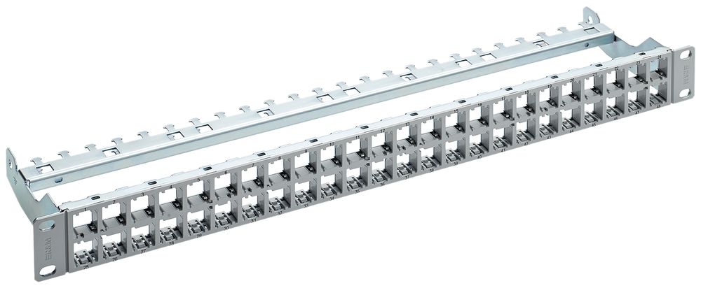Panneau de distribution R&M HD ELISO 19" 48 modules 1UH vide blindé gris