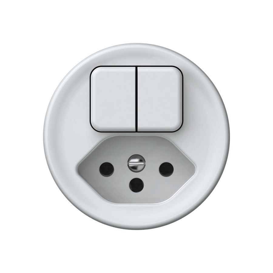 Frontset origin kombination Doppelknopf + T13 Shutter 60×60mm ws