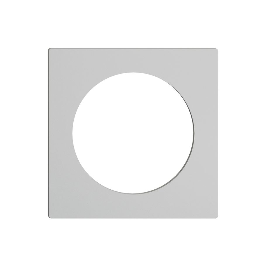 Placca frontale EDIZIOdue grigio chiaro, con ritaglio 43mm