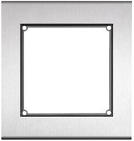 Scatola AP per citofono Hager elcom.modesta 1×1 2-fili c.cornice, acciaio preg.