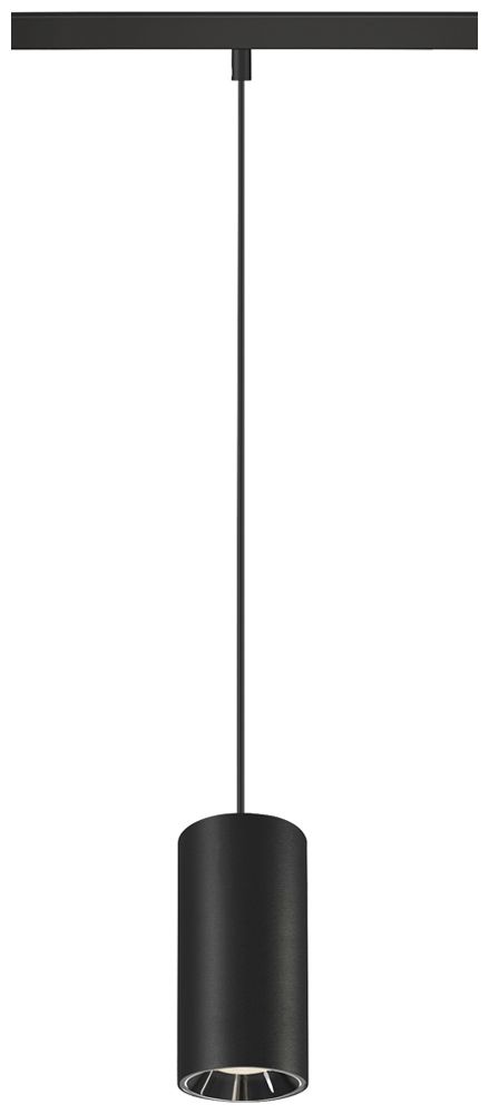 LED-Pendelleuchte SLV NUMINOS S 48V AD 16W 1350lm 940 DALI Ø60 schwarz/Silber