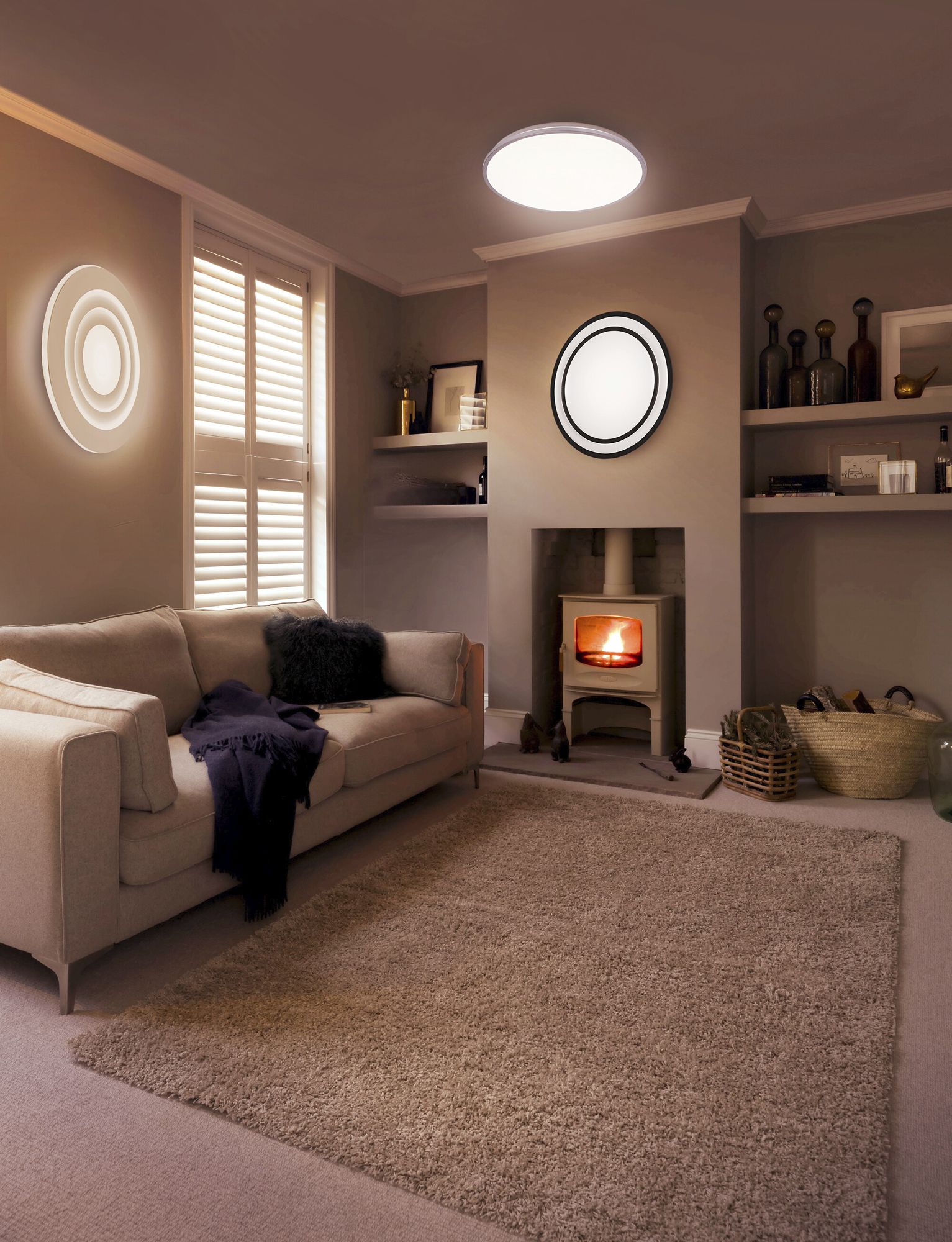 LED-Deckenleuchte LEDVANCE CEILING MOIA 24W 1800lm 3000K Ø380mm weiss