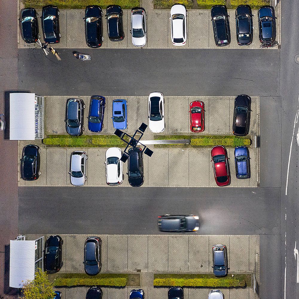 Proiettore LED DOTLUX LENSplus 50W 6115lm 3000K IP66 60×120° 324×240mm nero