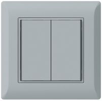 UP-Taster KNX KLI 2×Tasten 4×Betätigungspunkte LED grau