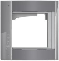 Abdeckrahmen+Träger Sfera für 1 Modul graphitgrau